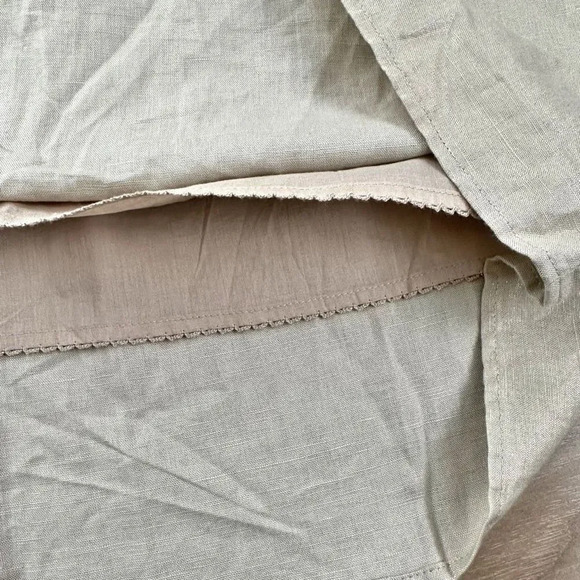 EDME & ESYLLTE x ANTHROPOLOGIE | NWT Linen Gilded Lily Skirt Beige Metallic | 14 - Picture 7 of 9